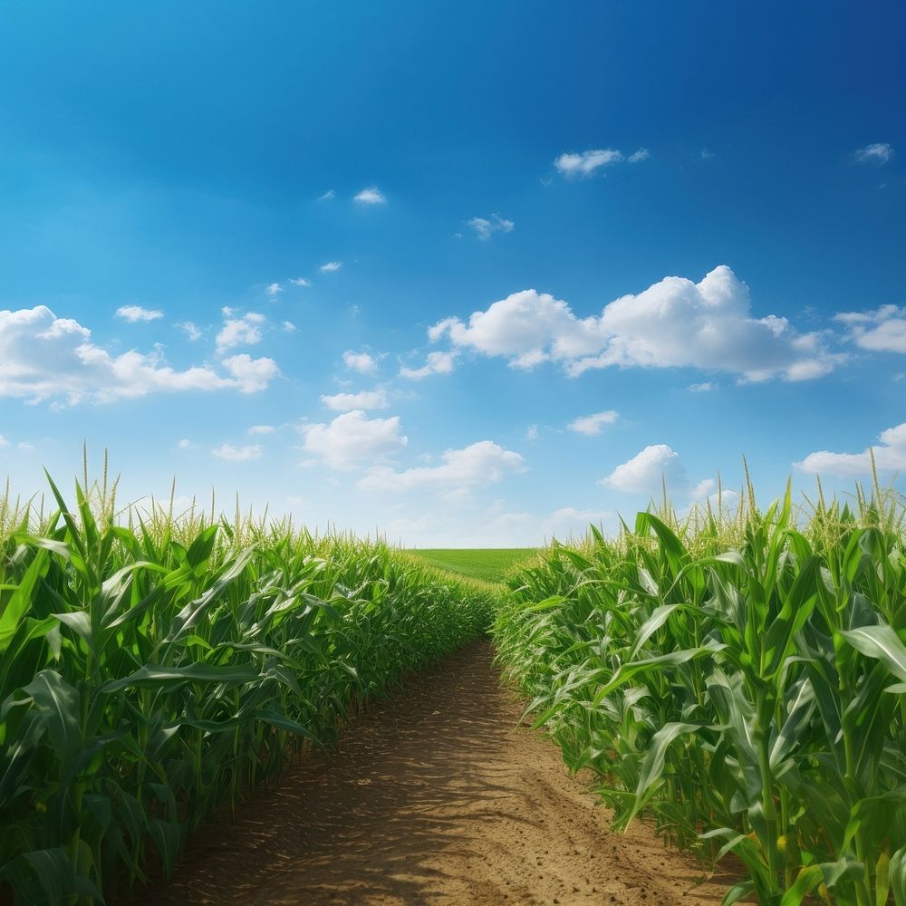 Field sky landscape outdoors. 