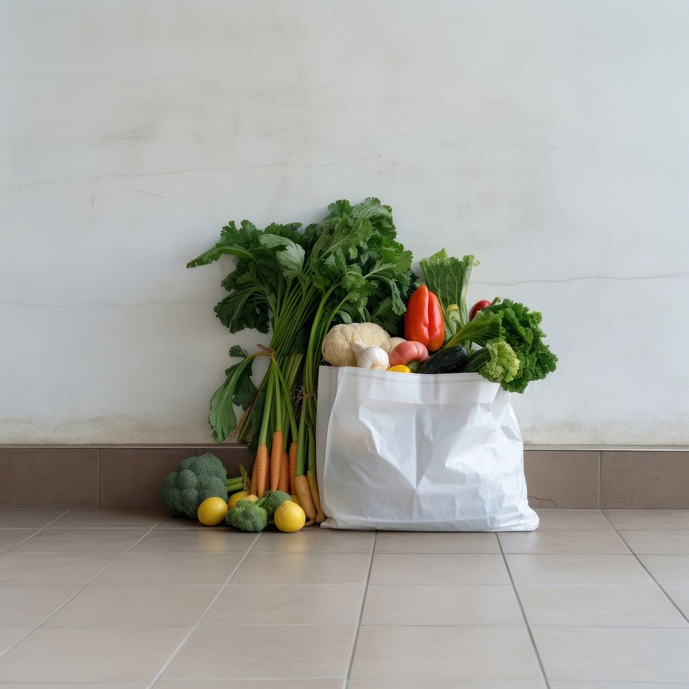 Vegetable plant food bag. AI generated Image by rawpixel.