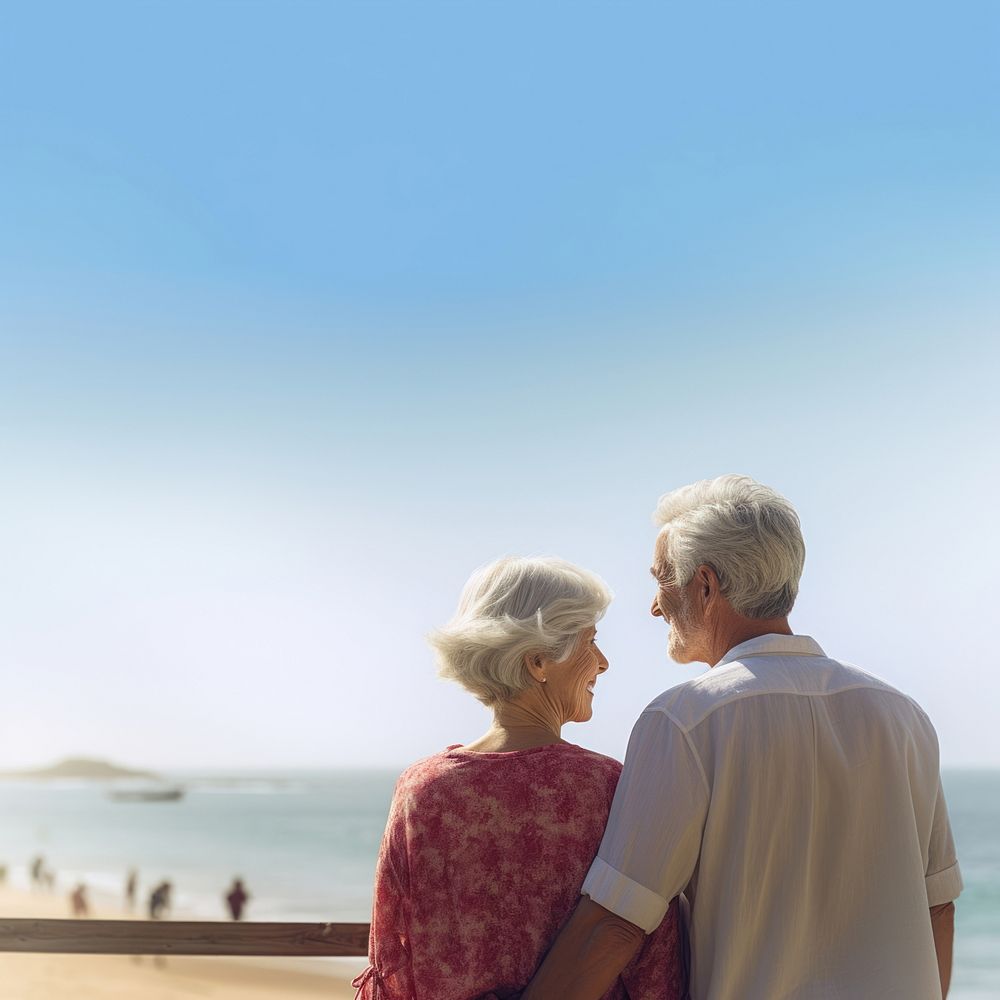 Beach adult togetherness affectionate. 