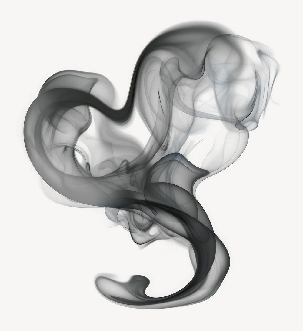 Smoke black white steam. AI generated Image by rawpixel.