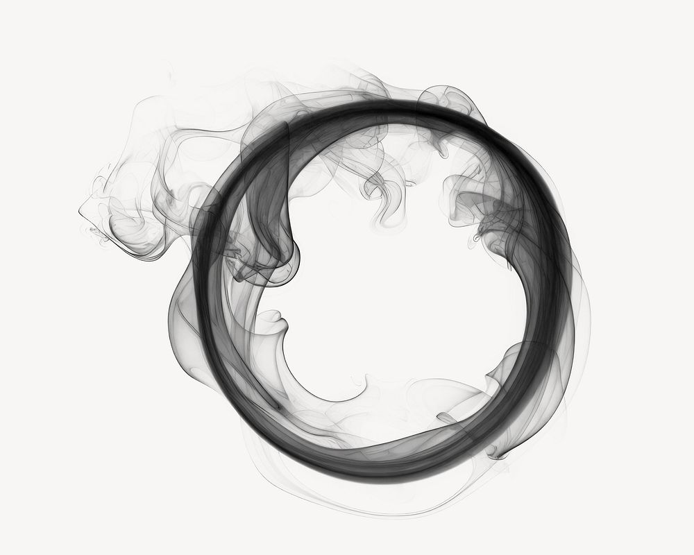 Cigarette smoke ring circle black | Free Photo - rawpixel