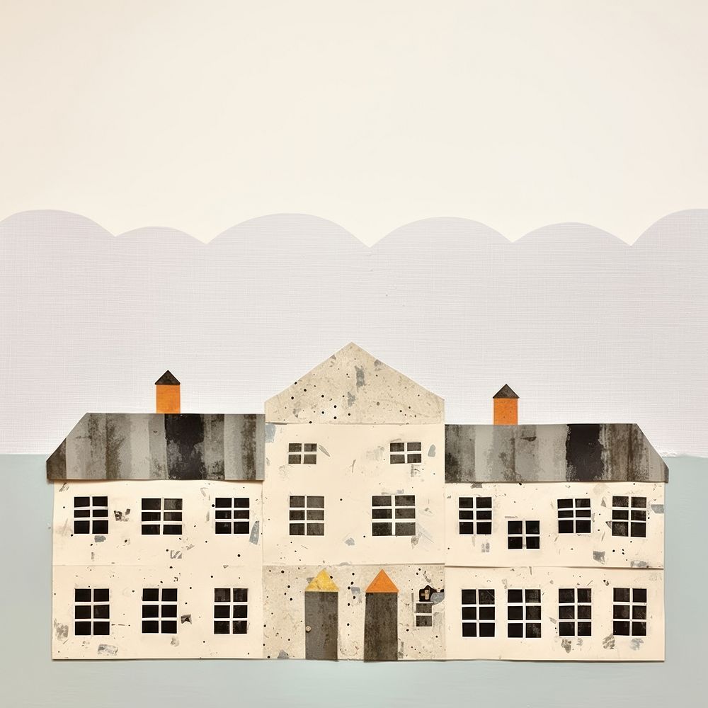 School building architecture wall dollhouse. AI generated Image by rawpixel.