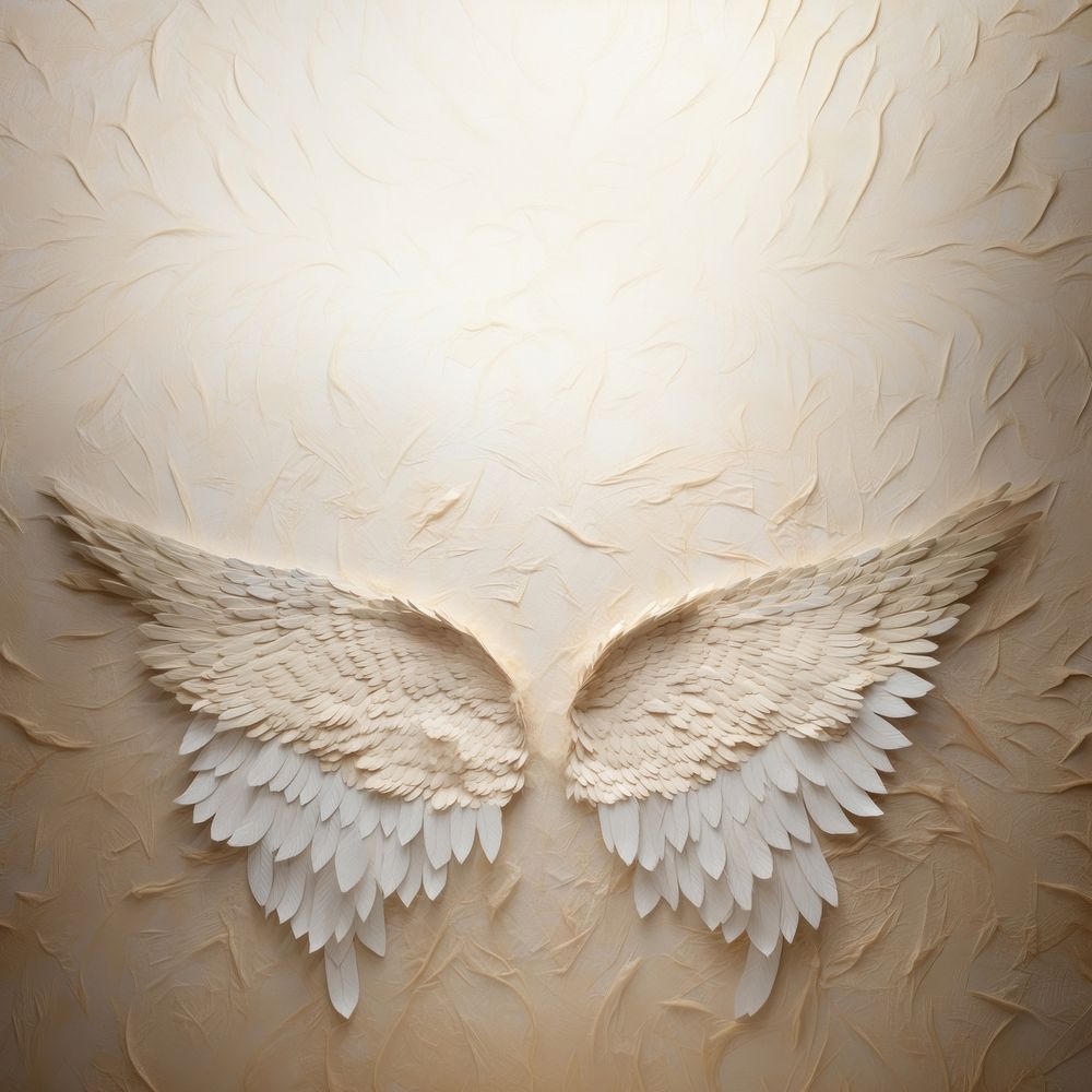 Angel wings white bird backgrounds. AI generated Image by rawpixel.