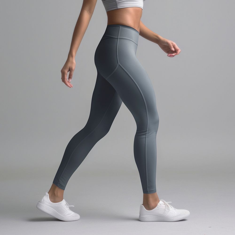 Women's yoga pants mockup, sportswear psd