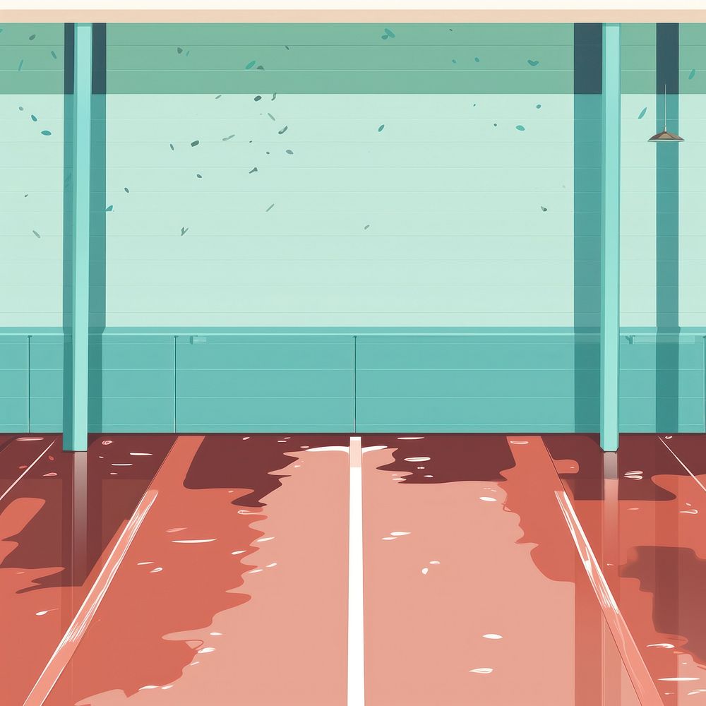 Wet floor backgrounds sports wall. AI generated Image by rawpixel.