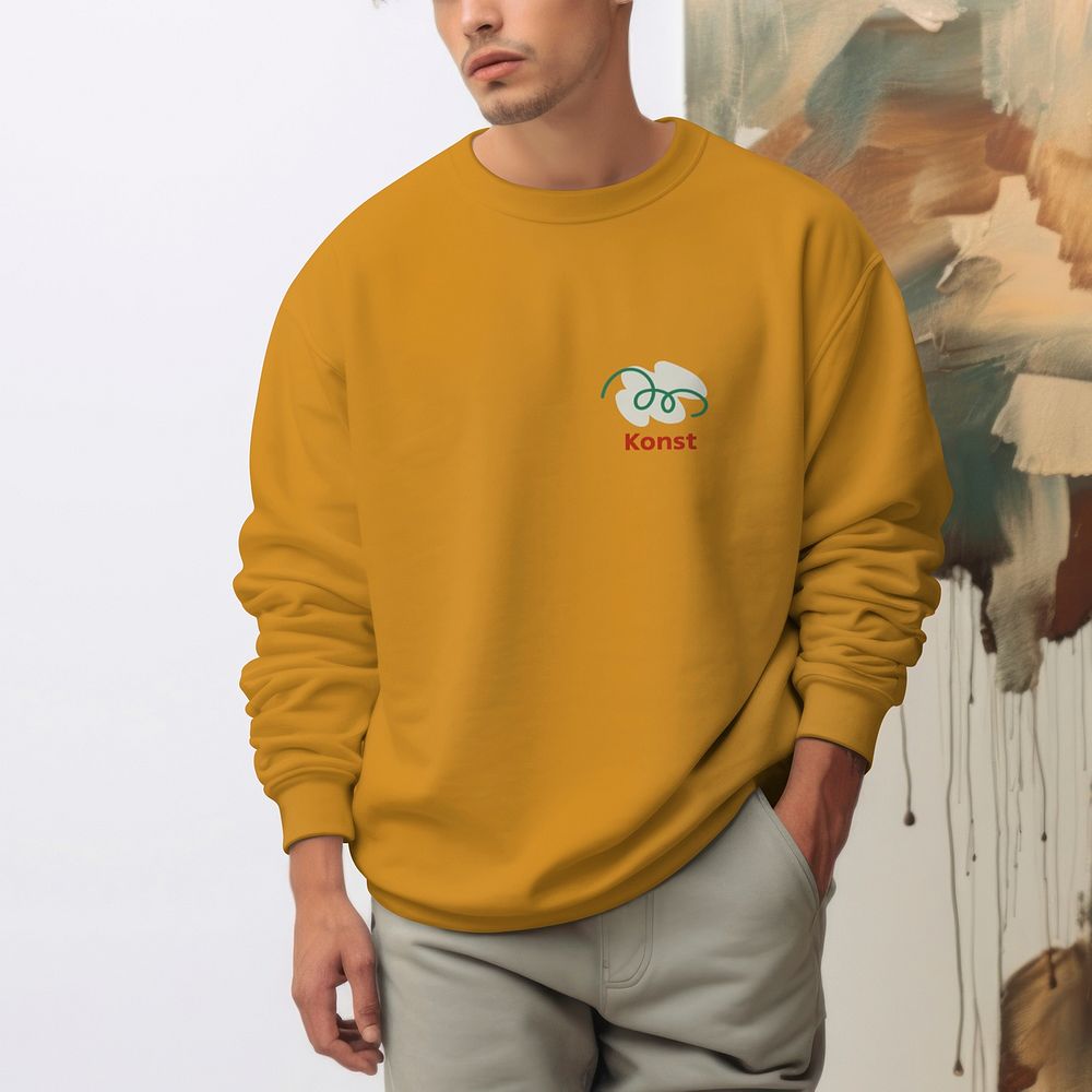 Men's sweater mockup, apparel psd