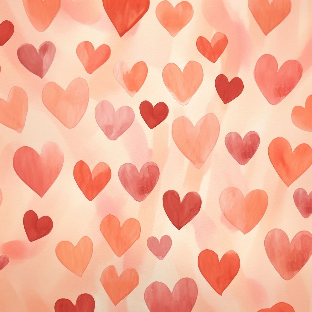 Wallpaper pattern heart petal backgrounds. AI generated Image by rawpixel.
