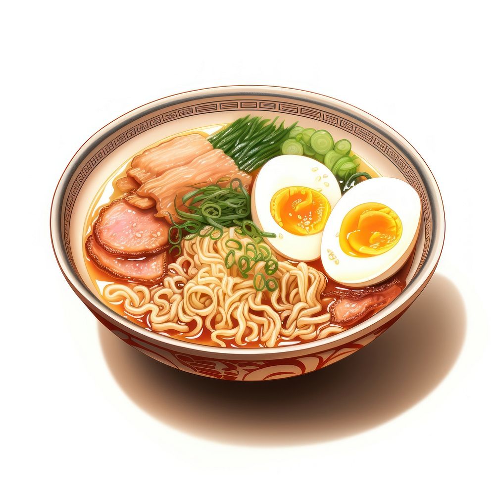 Dish bowl noodle ramen. AI generated Image by rawpixel.