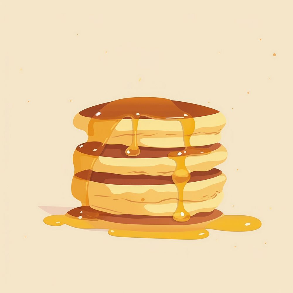 Pancake syrup food breakfast. AI generated Image by rawpixel.