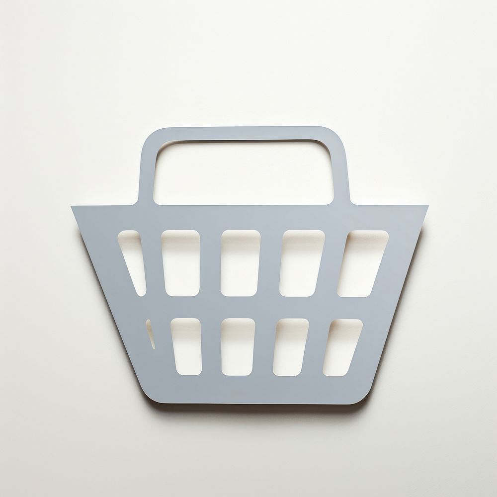 Flat shopping basket consumerism moustache circle. AI generated Image by rawpixel.