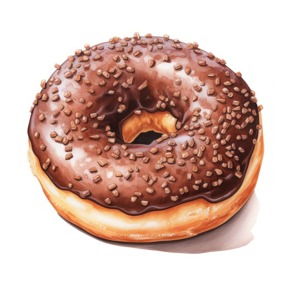 Donut dessert bagel bread. AI generated Image by rawpixel.