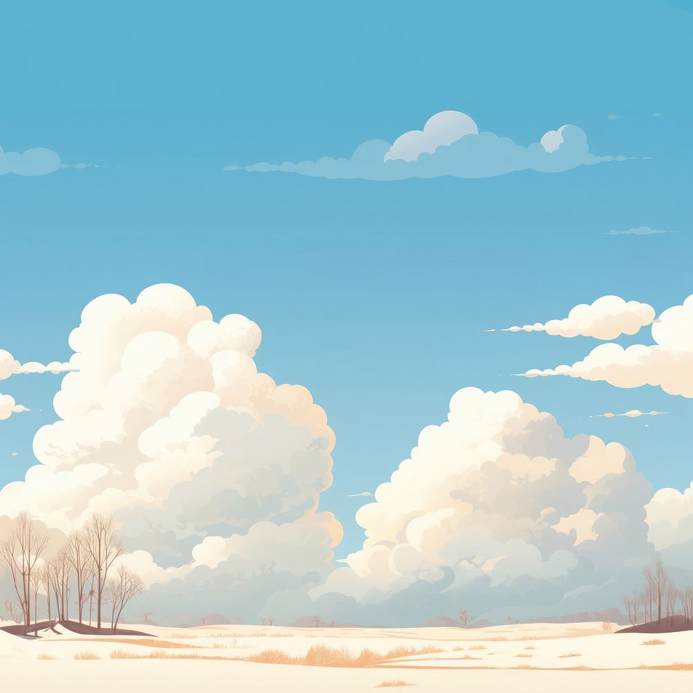 Winter cloud backgrounds outdoors nature. AI generated Image by rawpixel.