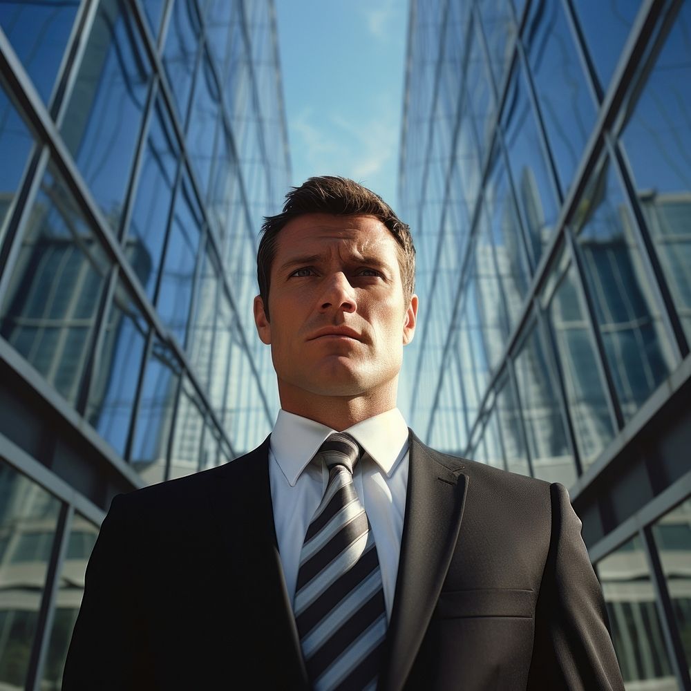 Smart looking business man. AI generated Image by rawpixel.