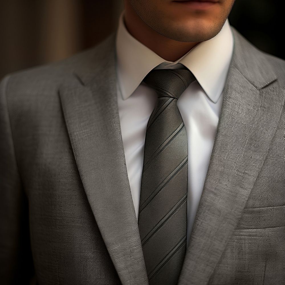 Suit tie accessories midsection. AI generated Image by rawpixel.
