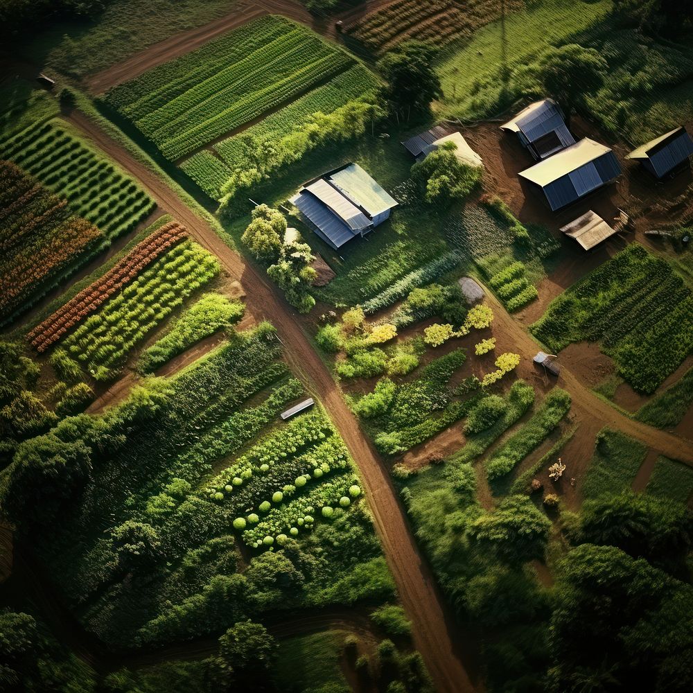 Farm outdoors building nature. AI generated Image by rawpixel.