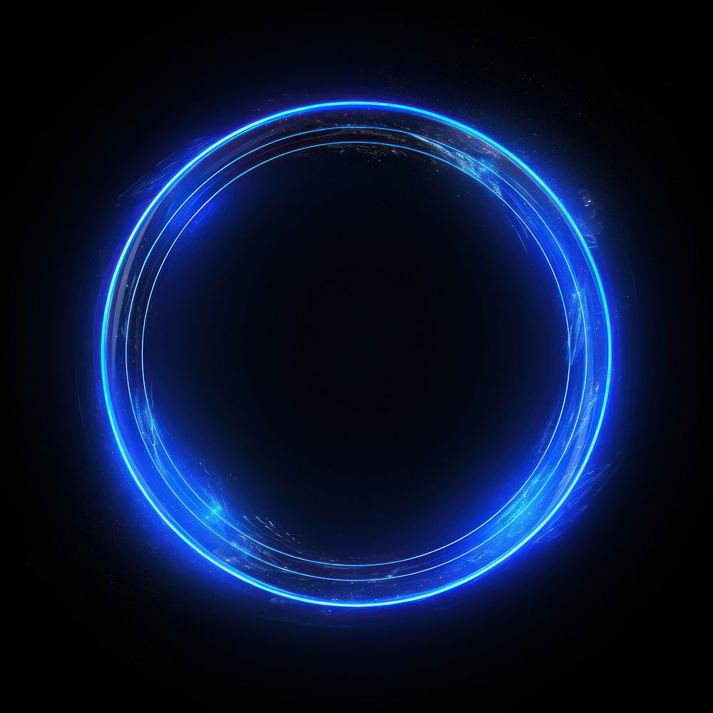 Blue light ring effect image 