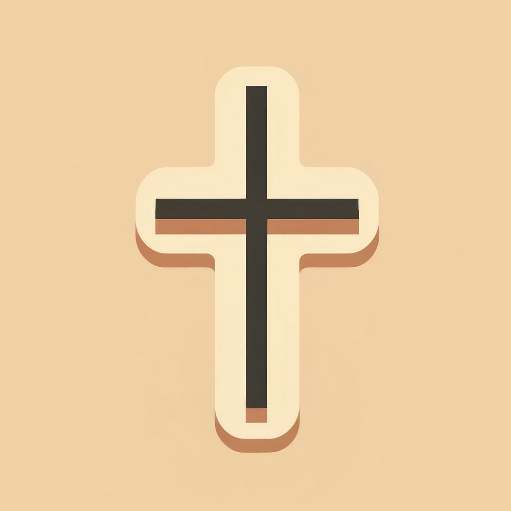 Cross symbol spirituality catholicism. AI generated Image by rawpixel.