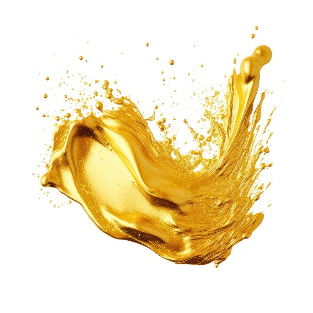Gold refreshment splattered freshness. AI generated Image by rawpixel.