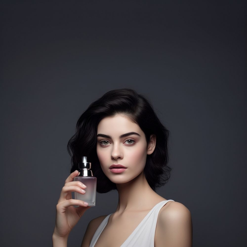 Perfum bottle cosmetics portrait. AI generated Image by rawpixel.