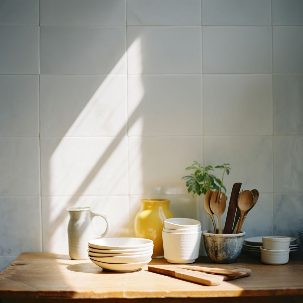 Kitchen window kitchen utensil windowsill. AI generated Image by rawpixel.