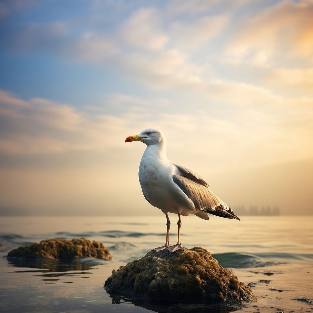 Seagull seagull outdoors nature. AI generated Image by rawpixel.