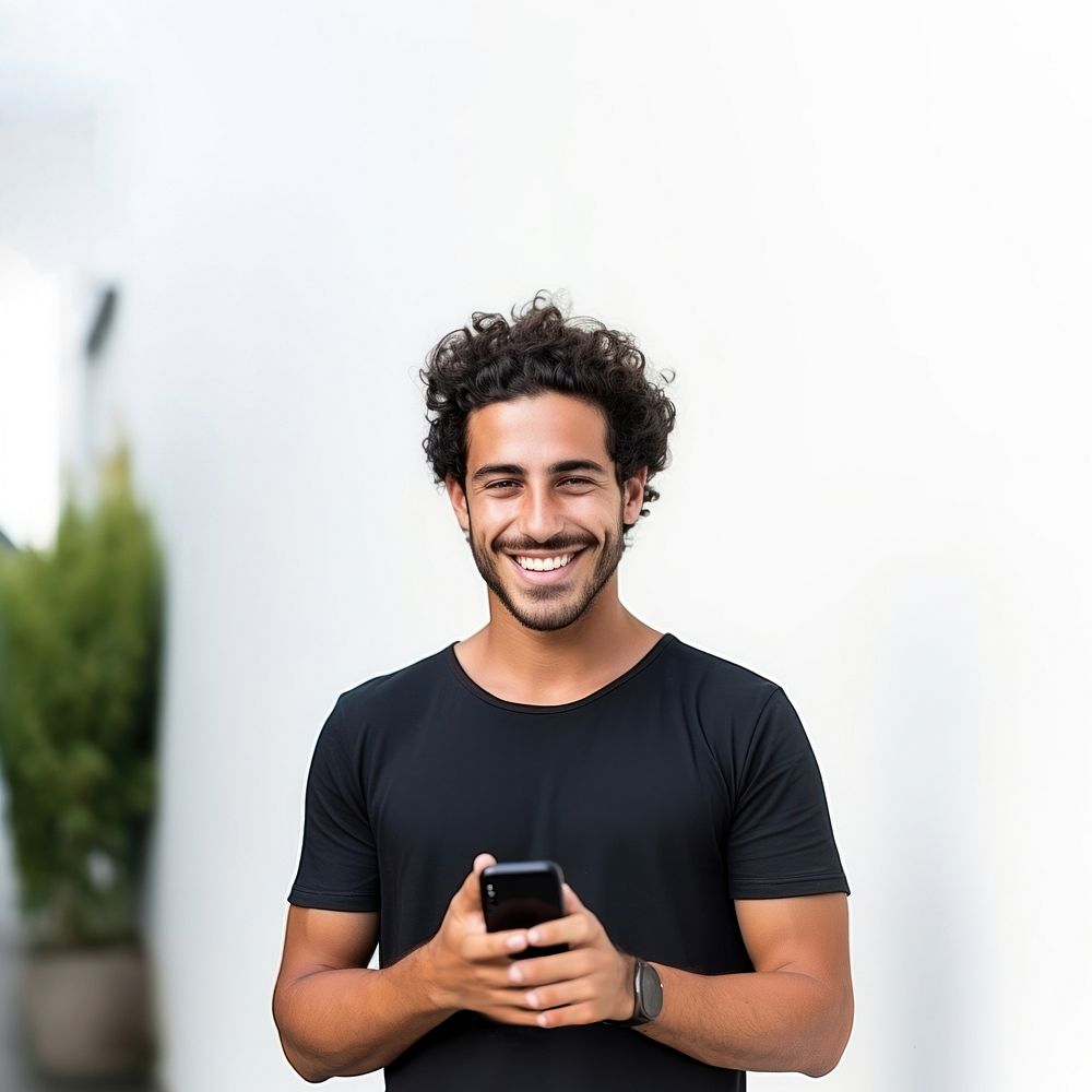 Brazilian man portrait smile adult. 