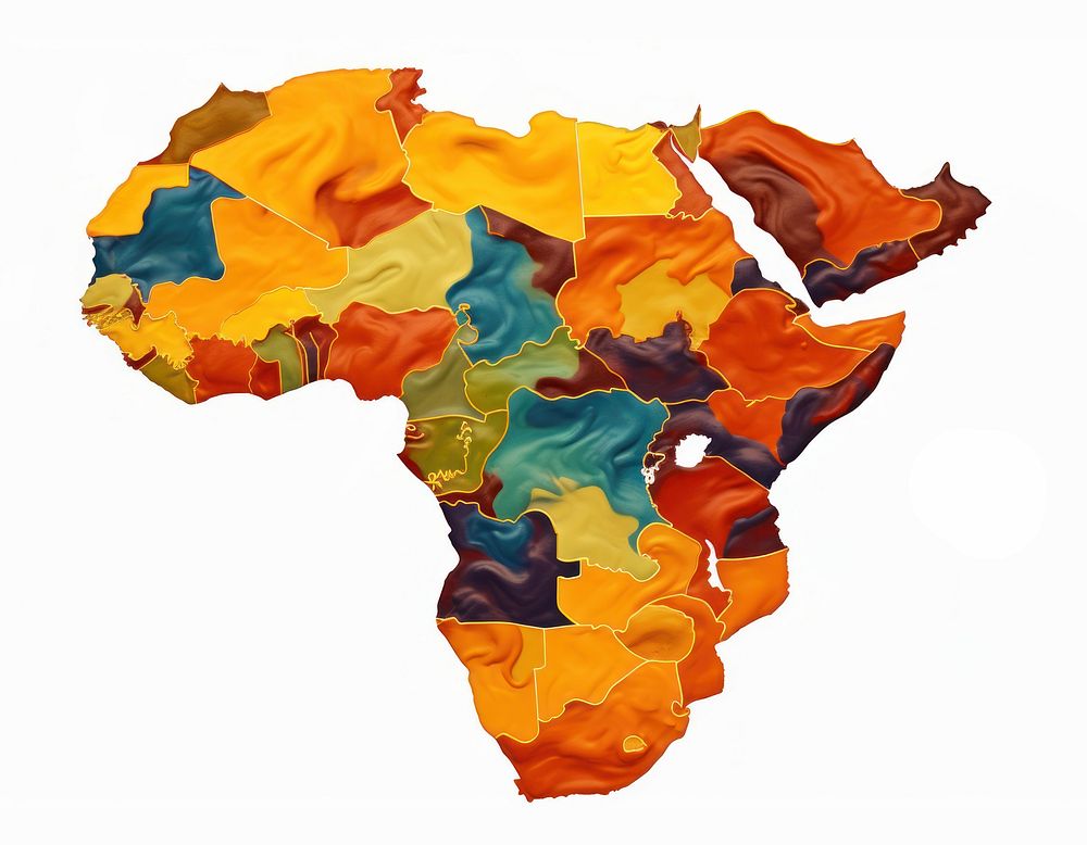 Africa map backgrounds topography pattern. AI generated Image by rawpixel.