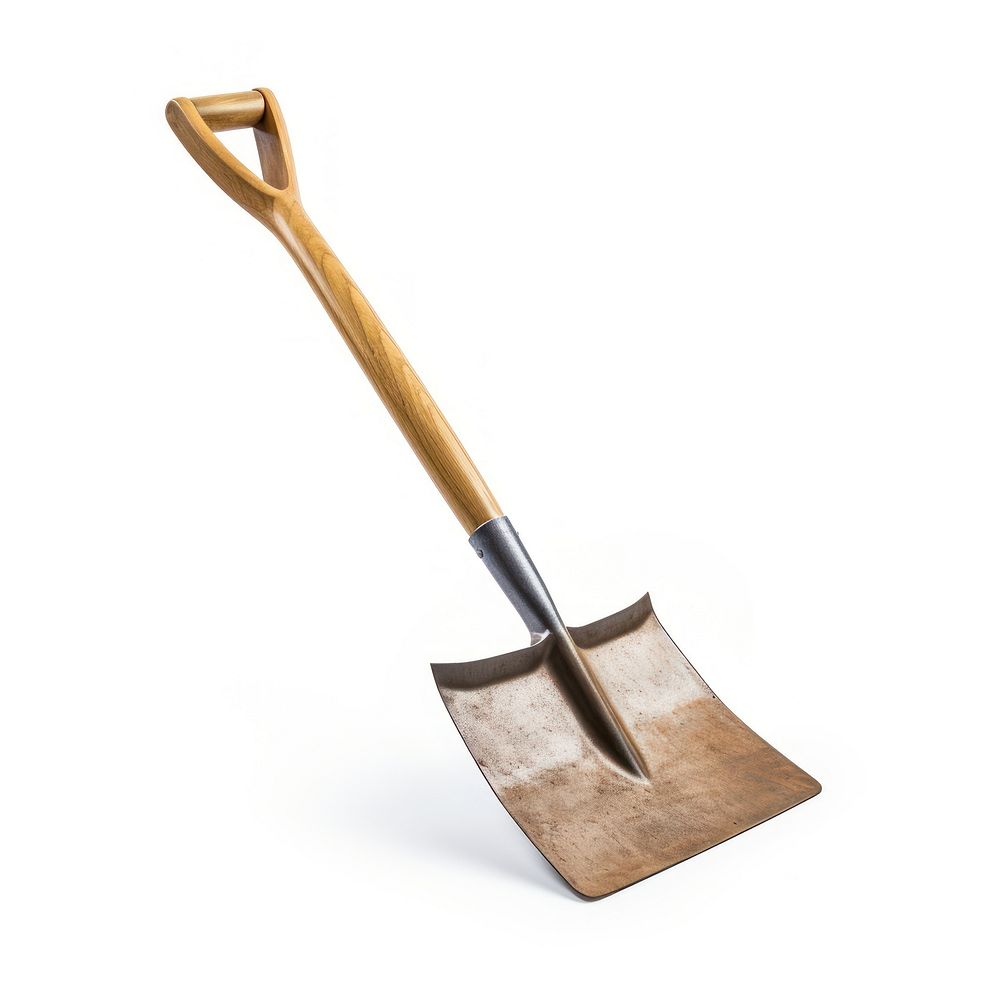 Shovel tool white background sweeping. AI generated Image by rawpixel.