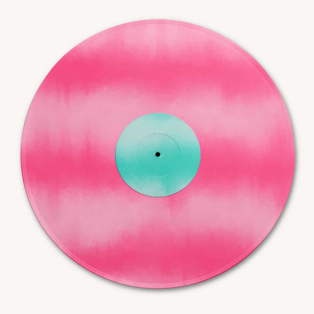 Pink vinyl record, design resource