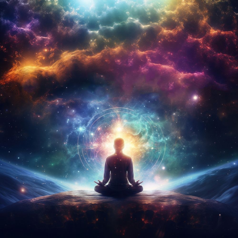 Spirituality universe space adult. AI generated Image by rawpixel.