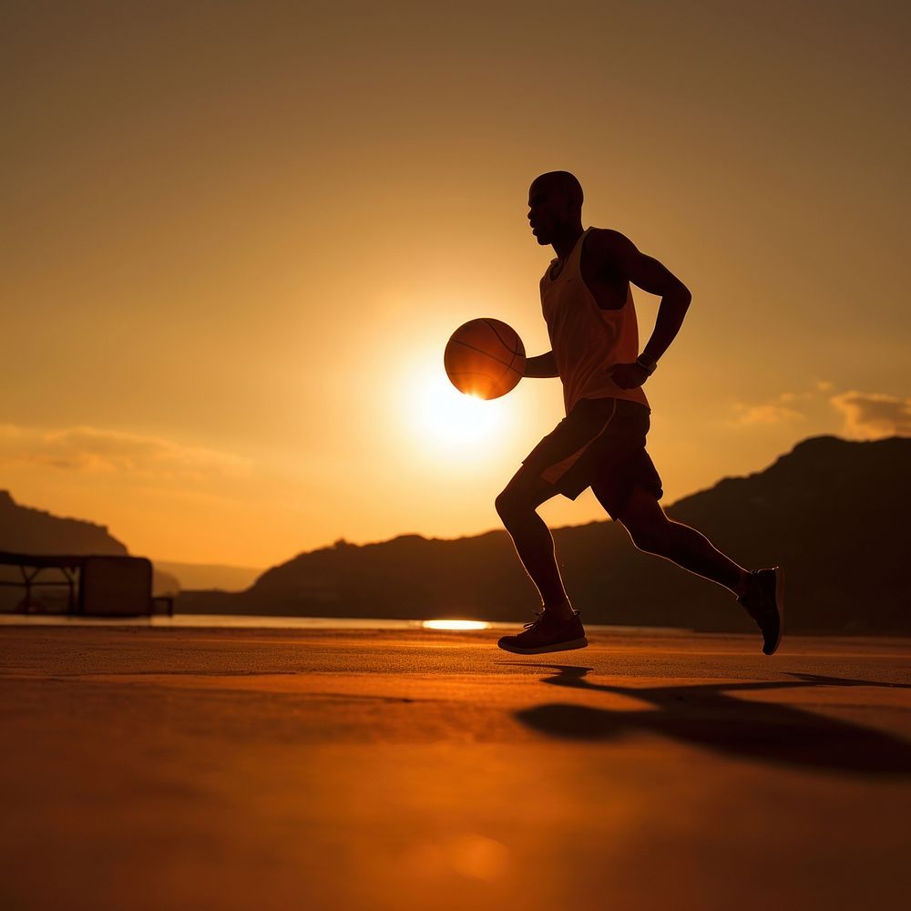 Basketball athlete sports adult. AI generated Image by rawpixel.