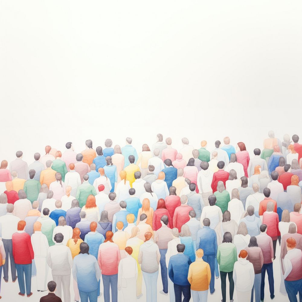 Backgrounds outdoors crowd togetherness. AI generated Image by rawpixel.