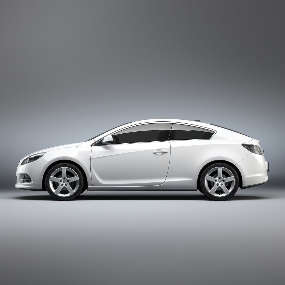 White car vehicle transportation automobile. AI generated Image by rawpixel.