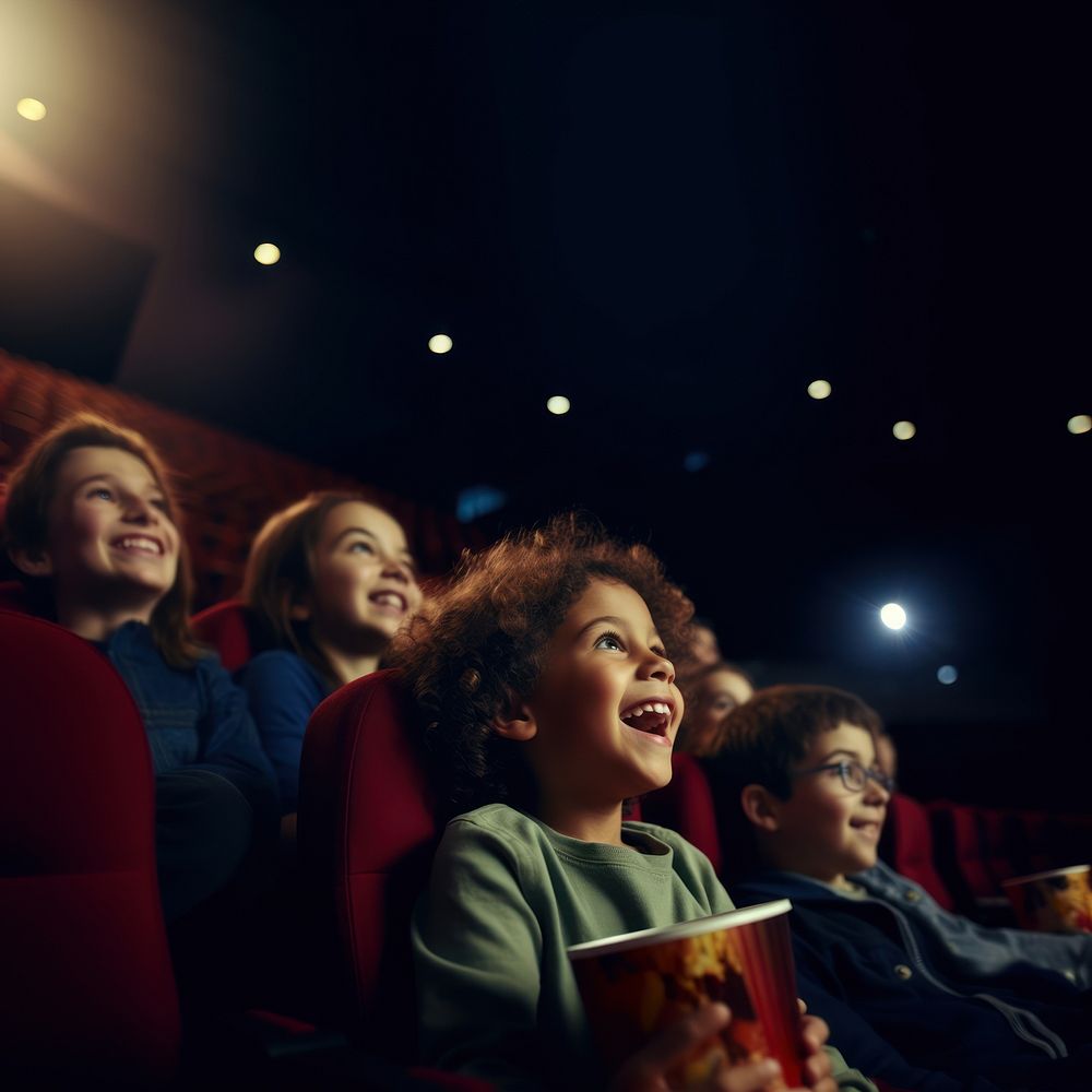 Spectators kids laugh laughing portrait adult. AI generated Image by rawpixel.