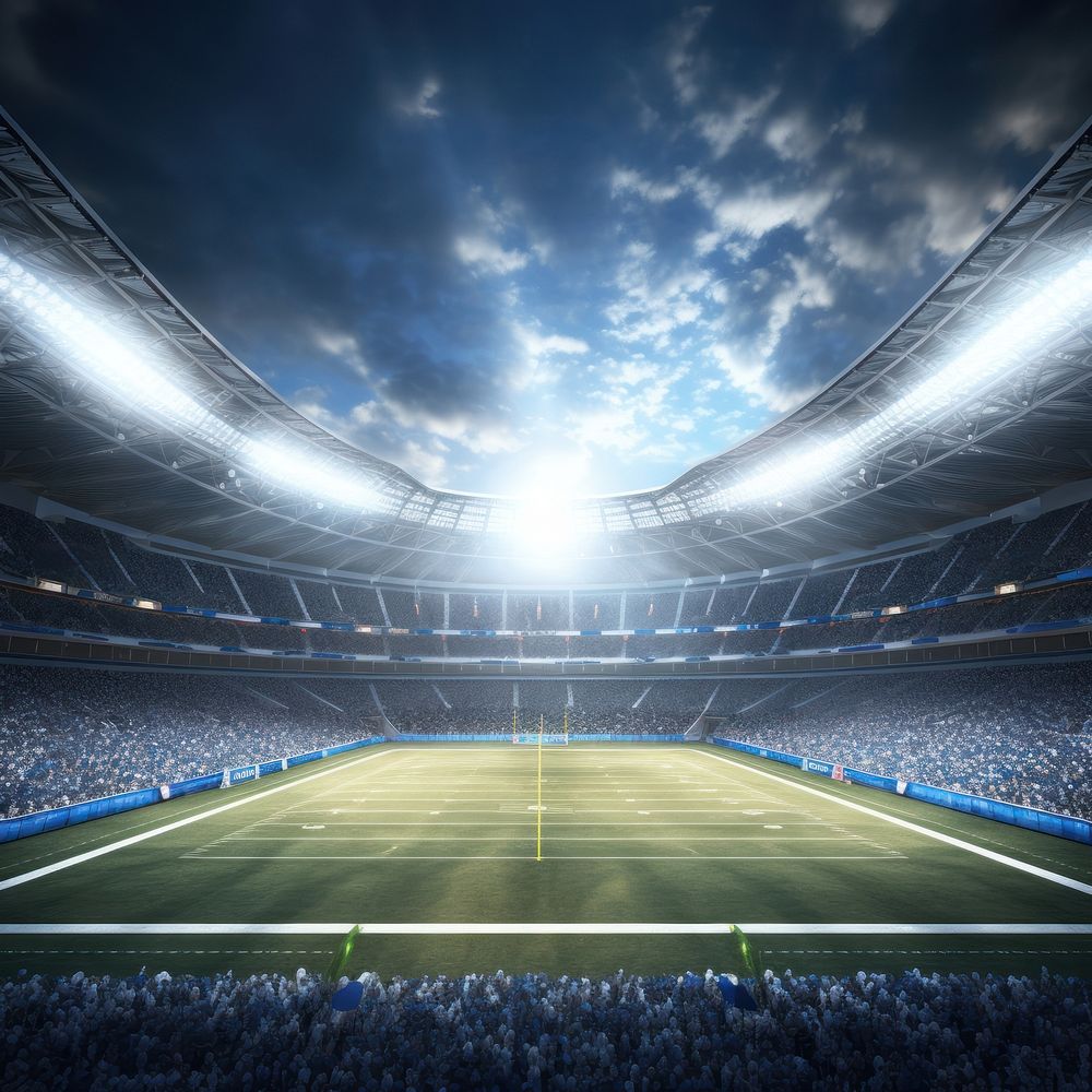 American football stadium architecture outdoors arena. AI generated Image by rawpixel.