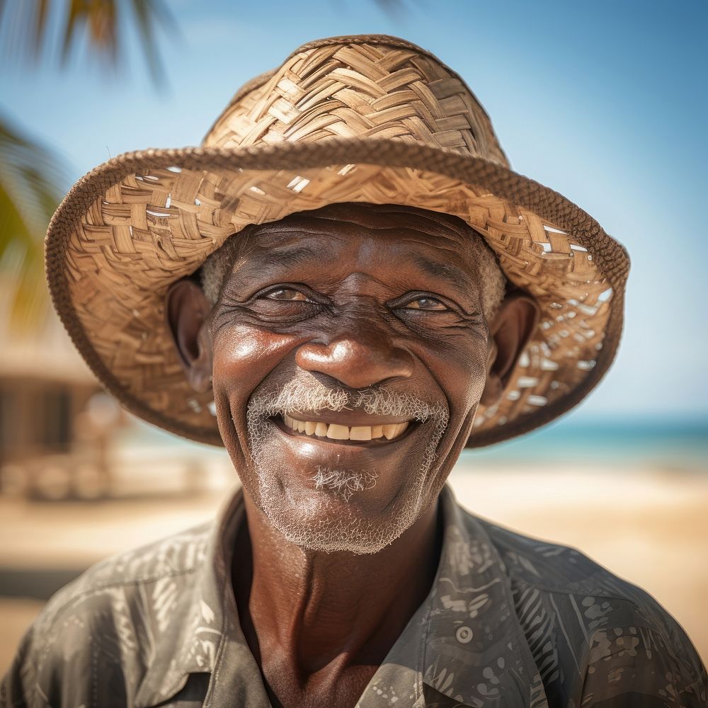 Portrait smiling beach adult. 