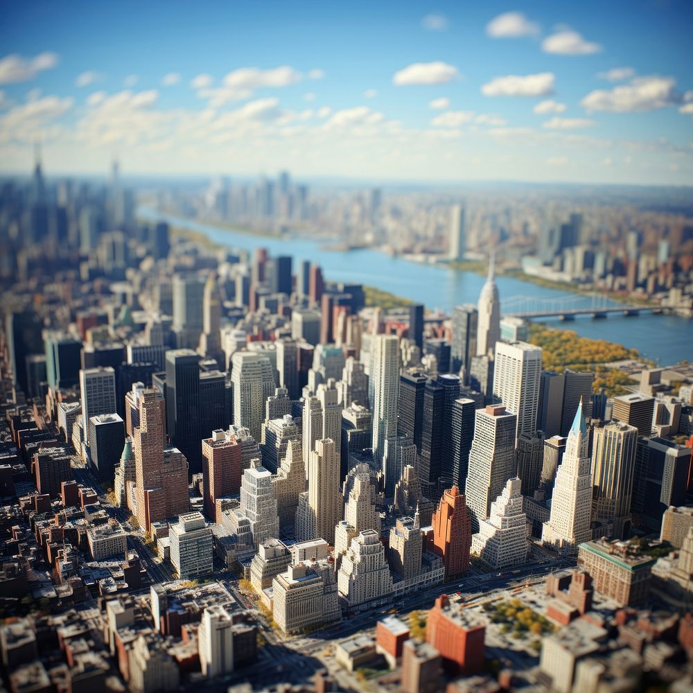 New yorks city architecture metropolis cityscape. AI generated Image by rawpixel.