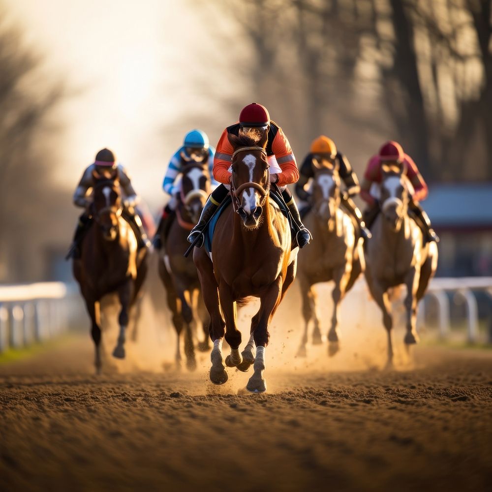 Horse race mammal animal determination. AI generated Image by rawpixel.