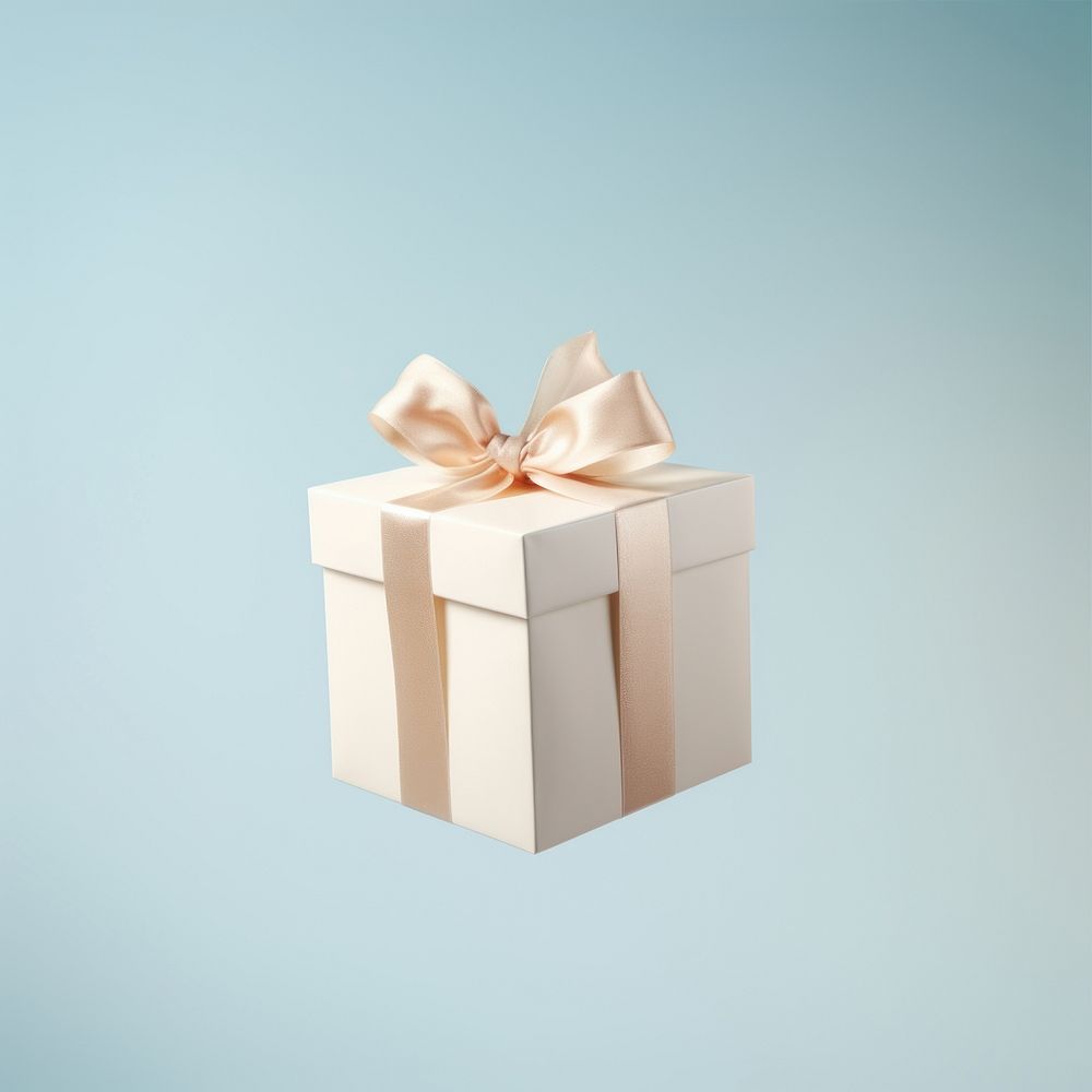Gift box white celebration anniversary. AI generated Image by rawpixel.