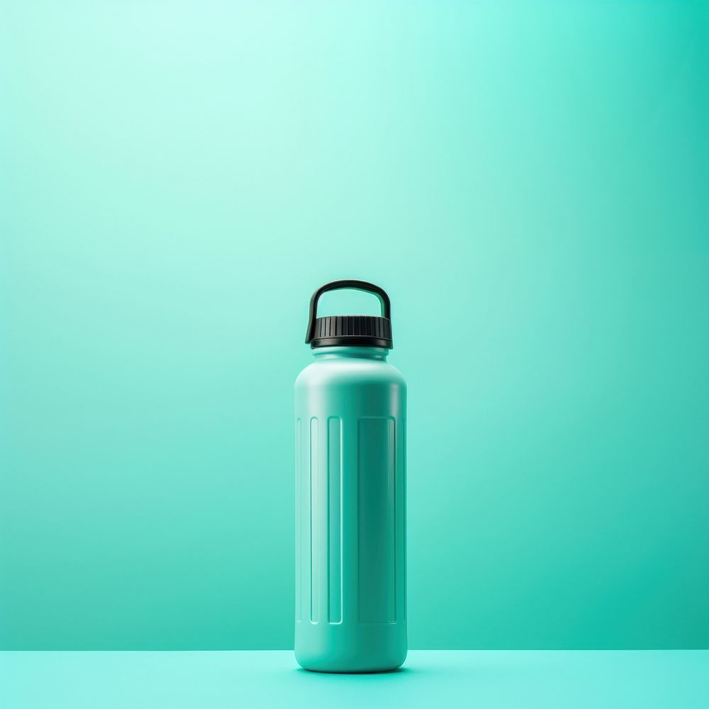 Gym water bottle refreshment drinkware container. 