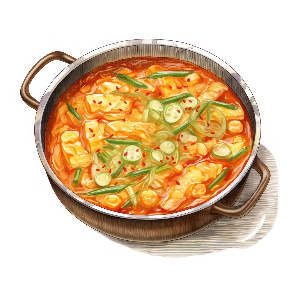 Doenjang jjigae food curry soup stew. AI generated Image by rawpixel.