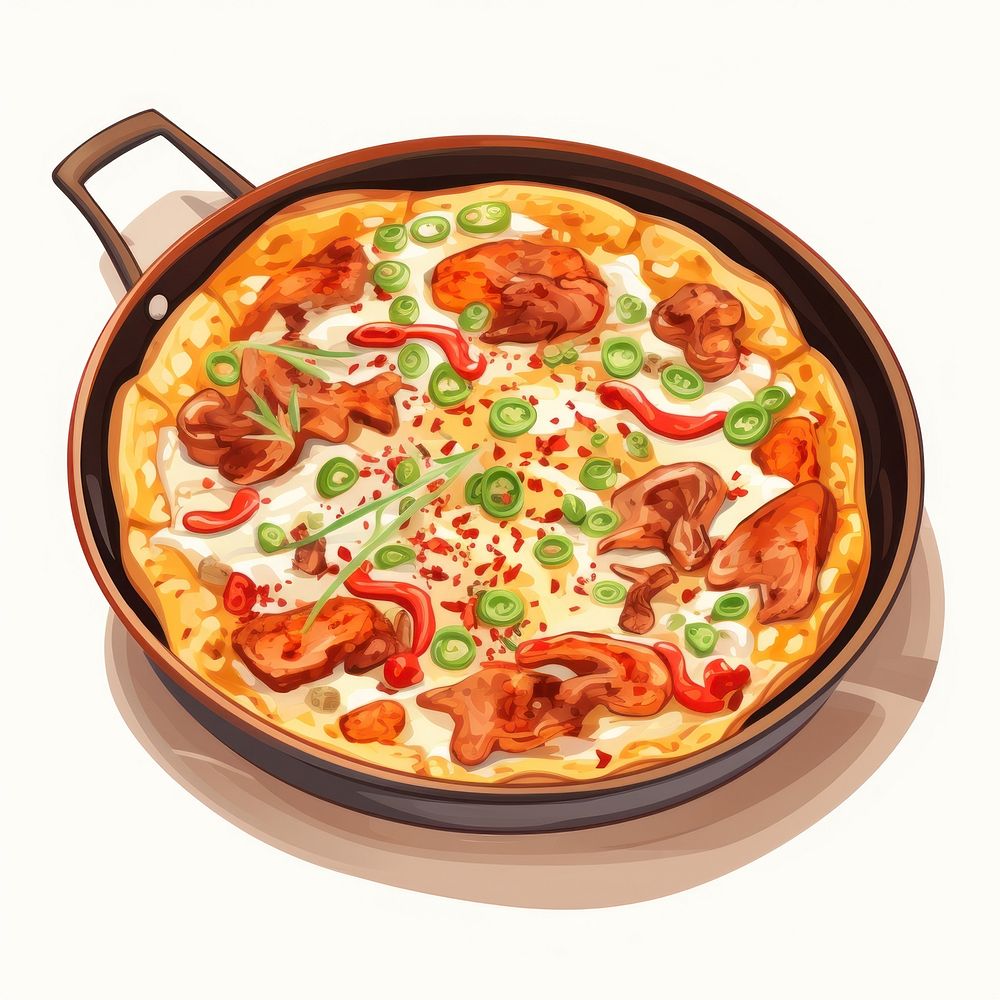 Haemul Pajeon pizza food meal. AI generated Image by rawpixel.