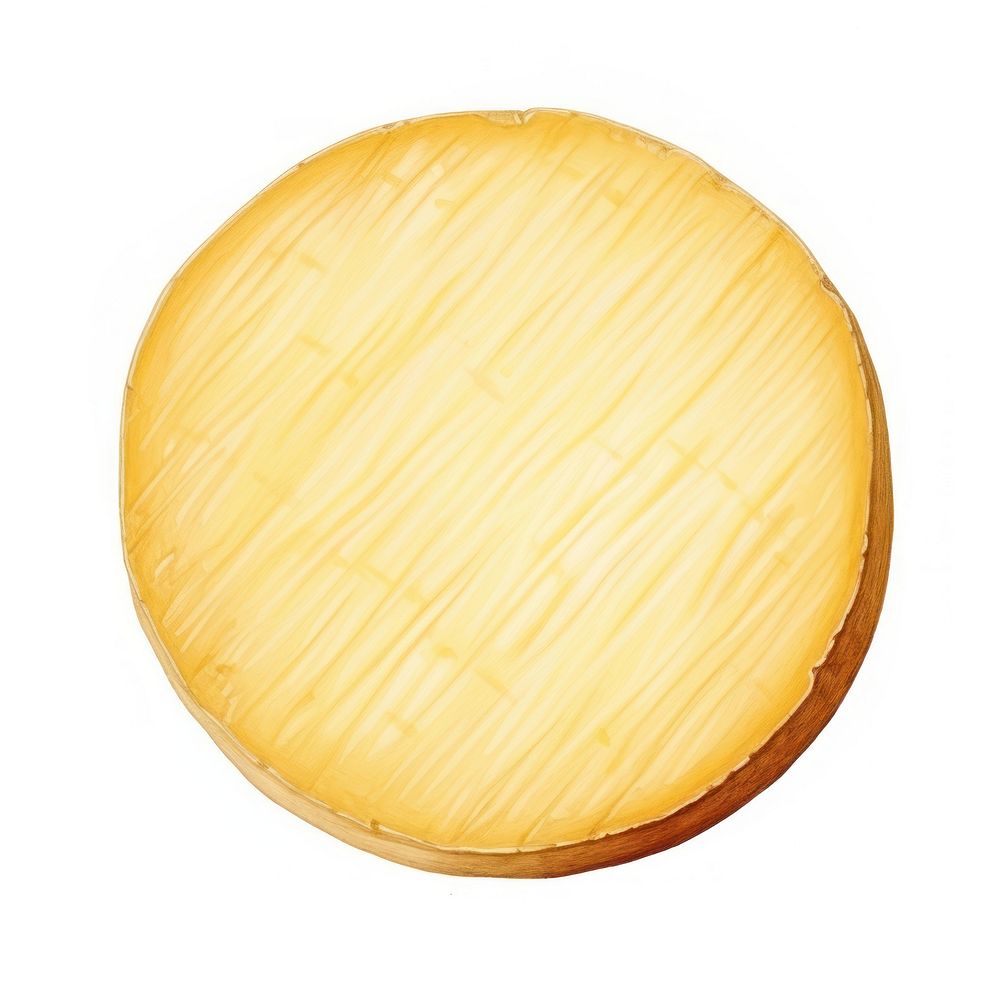 Round cheese food white background dishware. AI generated Image by rawpixel.