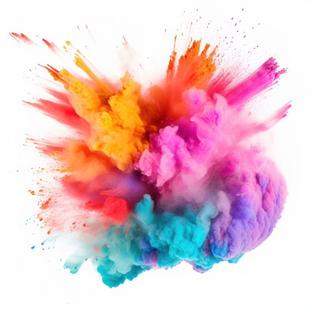 White background splattered creativity exploding. AI generated Image by rawpixel.