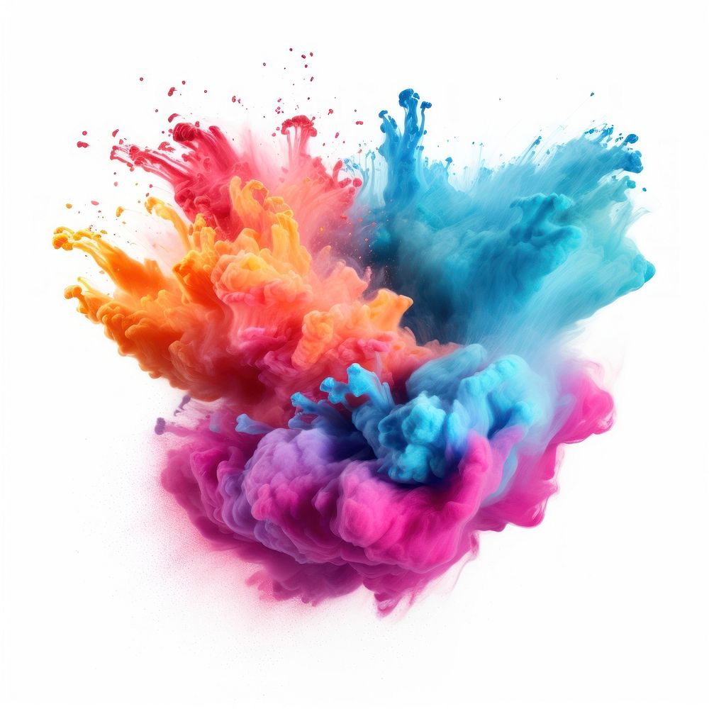 White background creativity splattered fragility. AI generated Image by rawpixel.