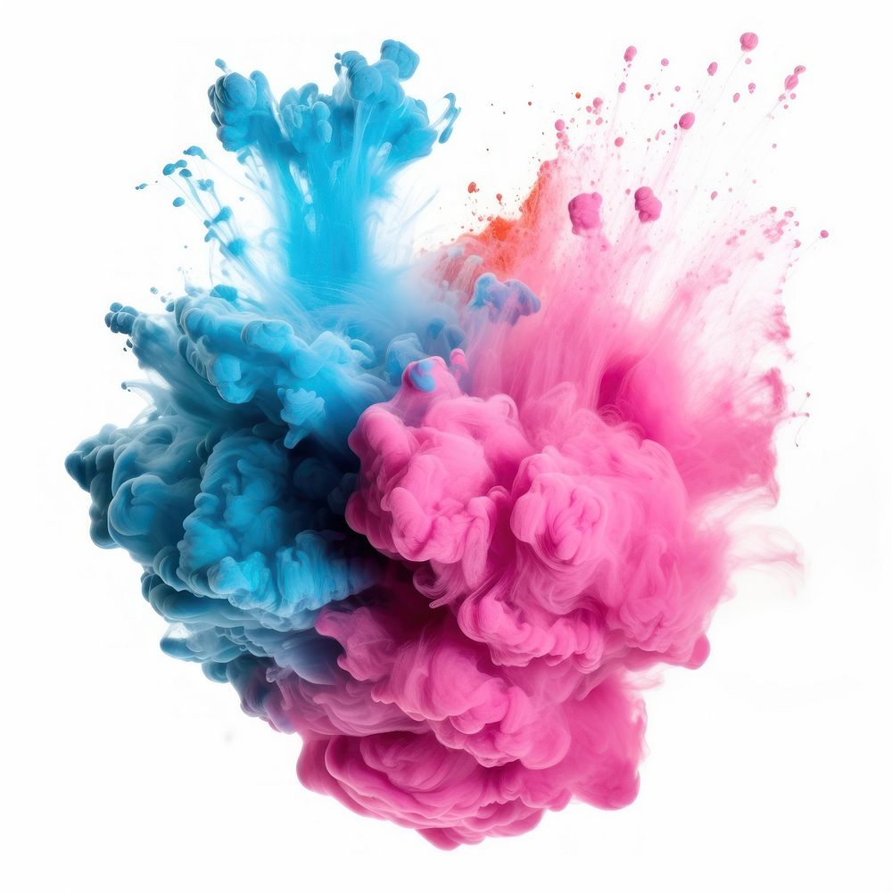 Blue white background splattered creativity. AI generated Image by rawpixel.