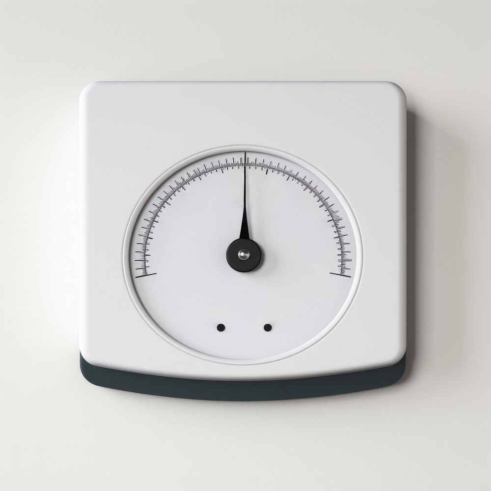 Weight scale gauge thermometer temperature. AI generated Image by rawpixel.