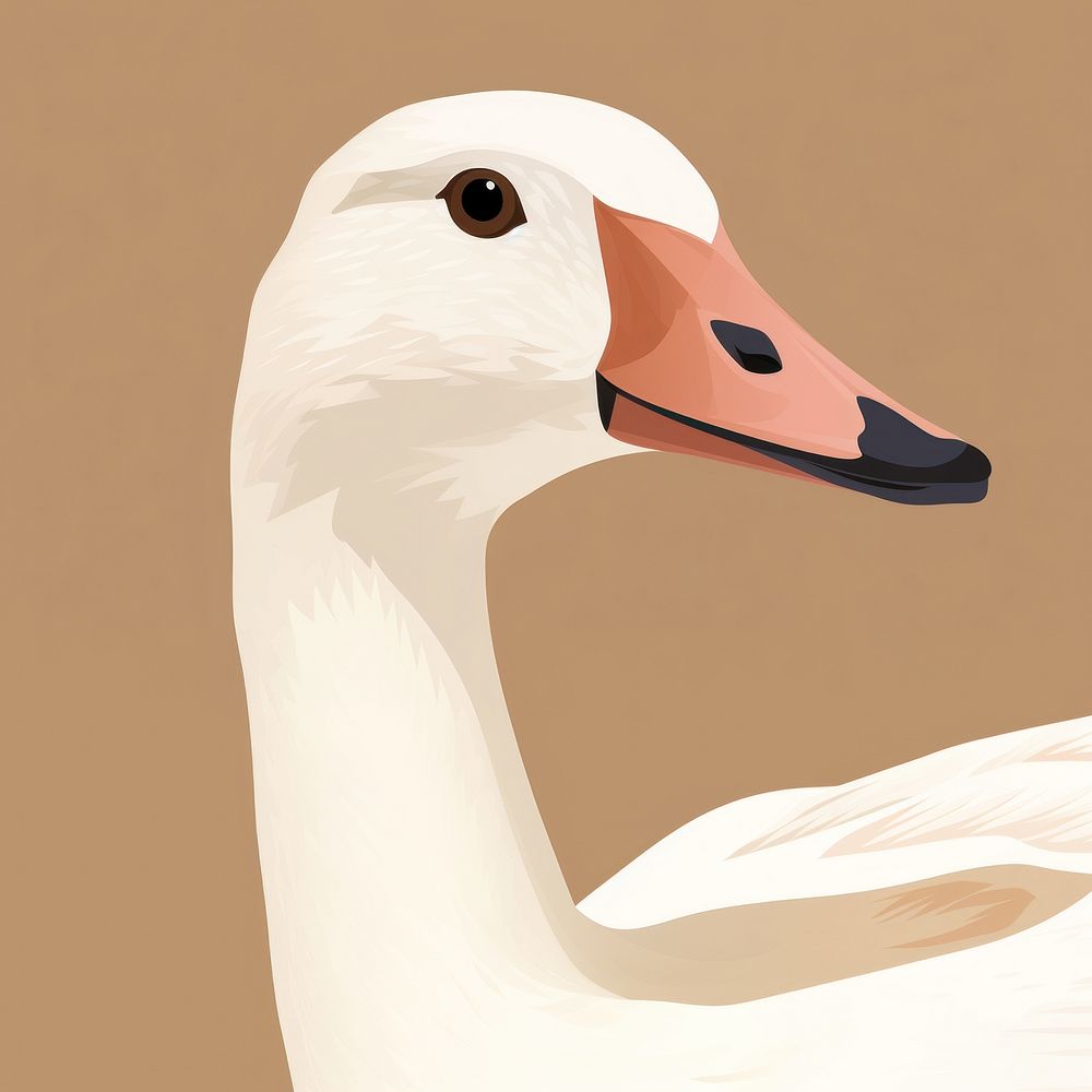 Goose animal bird beak. AI generated Image by rawpixel.