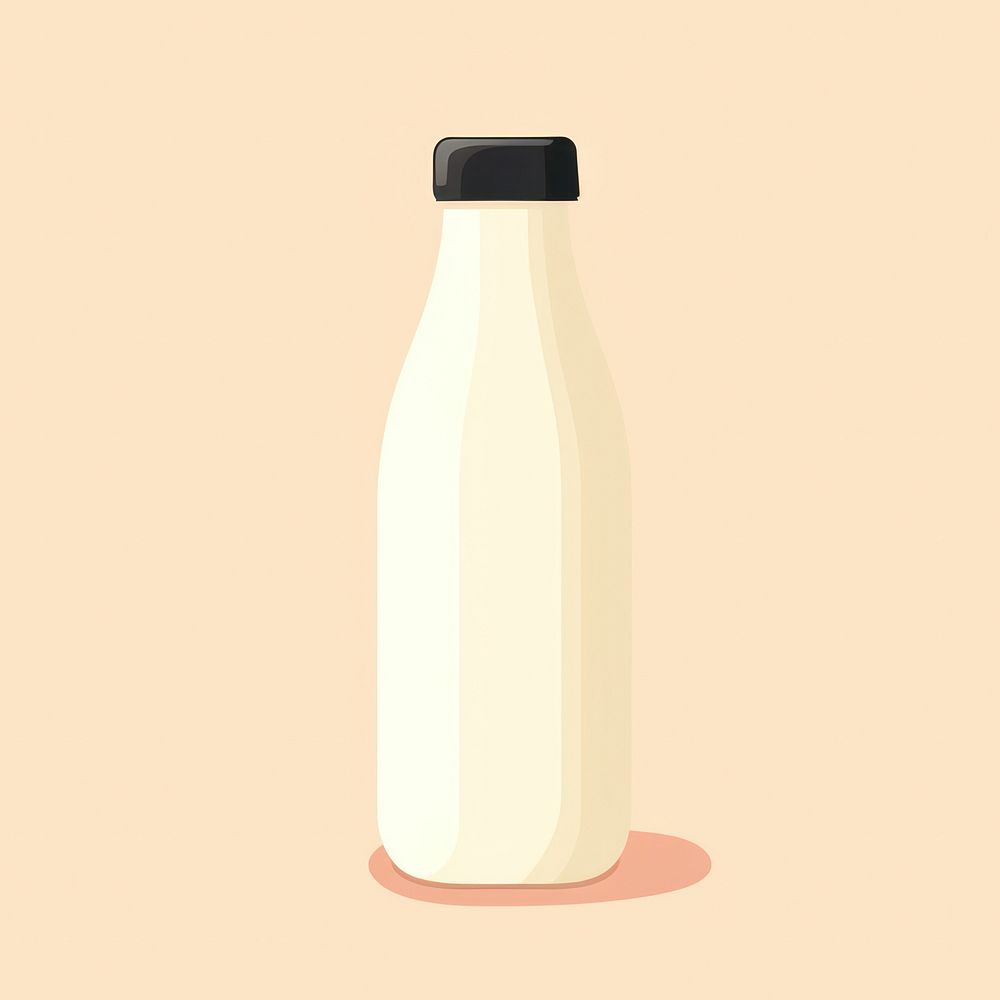 Milk bottle dairy refreshment. AI generated Image by rawpixel.