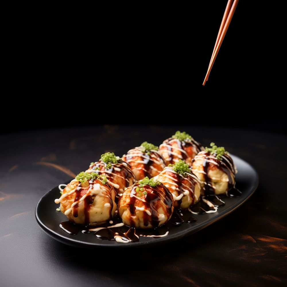 Chopsticks plate food meal. AI generated Image by rawpixel.